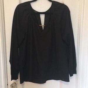 Black long sleeve blouse